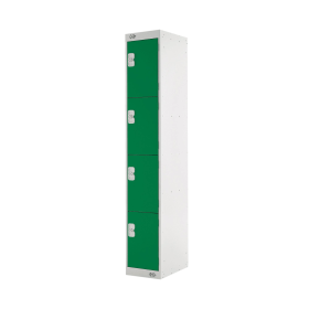 Four Compartment Locker 300x300x1800mm Green Door MC00022 462255 F