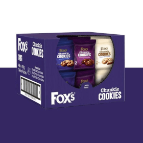 Foxs Triple Chocolate Cookie Biscuits Twin Pack 45g 48 Pack 813003 F