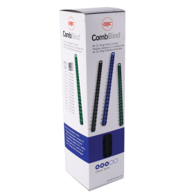 GBC A4 Binding Combs 10mm Black 100 Pack 105018 F