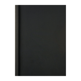 GBC A4 Leather Grain Thermal Binding Covers 1.5mm Black 100 Pack 121382 F