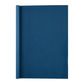 GBC A4 Leather Grain Thermal Binding Covers 1.5mm Blue 100 Pack 151485 F