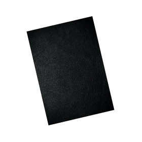 GBC A4 LeatherGrain Binding Cover 250gsm Black 100 Pack 112037 F