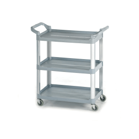 GPC 3 Shelf Service Trolley Grey 138501 F