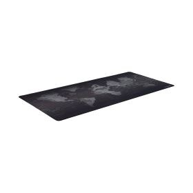 Gaming Mouse Mat Large World Map Print Black 761659 F