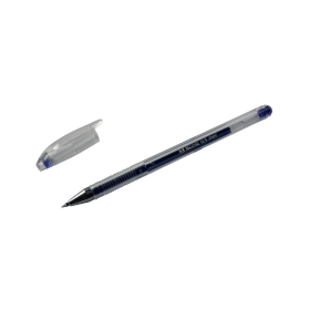 Gel Pens Transparent Barrel 0.5mm Line Blue 10 Pack 240232 F