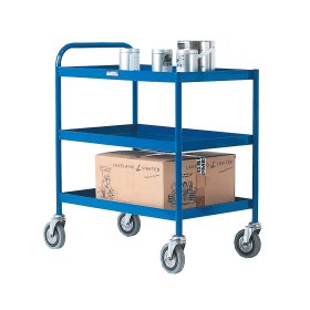 General 3 Tier Blue Purpose Trolley 372165 F