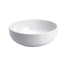 Glazed Bowl 7.5in 19cm Melamine White 6 Pack 795964 F