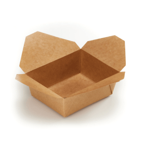 Go Pak Deli Box 8 Inch Fold Top Medium Kraft 300 Pack 885162 F