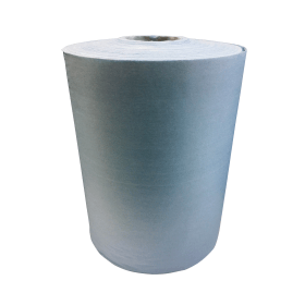 Go Wipe Hydrospun Strong Cloth Roll 300mm x 120m Blue 2 Pack 909252 F