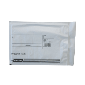 GoSecure Bubble Envelope Size 7 Internal Dimensions 220mm x 320mm White 50 Pack 393170 F