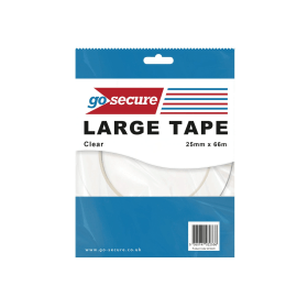 GoSecure Large Tape 25mm x 66m Clear 24 Pack 513188 F