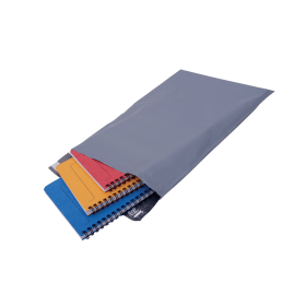 GoSecure Mailing Bag Lightweight Polythene 235mm x 320mm Grey 500 Pack 411346 F