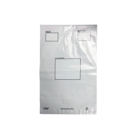 GoSecure Mailing Bag Strong Polythene 235mm x 320mm White 100 Pack 411357 F