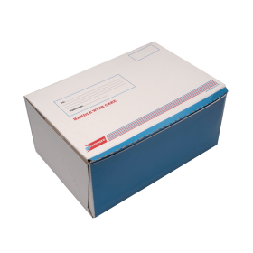 GoSecure Single Wall Post Box Size E 447mm x 347mm x 157mm White 15 Pack 492554 F