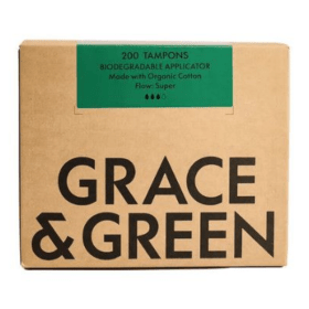 Grace Green Bulk Applicator Tampons Super 200 Pack 914335 F