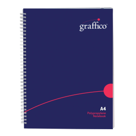 Graffico Notebook Wirebound Ruled 140 Pages A4 367986 F