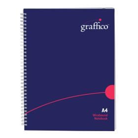 Graffico Notebook Wirebound Ruled 160 Pages A4 367984 F