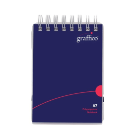 Graffico Notepad Wirebound Ruled 140 Pages A7 395026 F