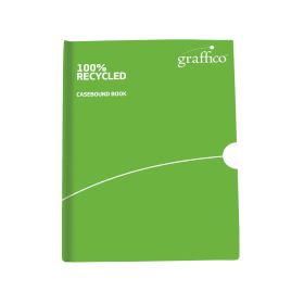 Graffico Recycled Notebook Casebound Ruled 160 Pages A4 365963 F
