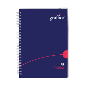 Graffico Wirebound Notebook Ruled 140 Pages A5 367983 F