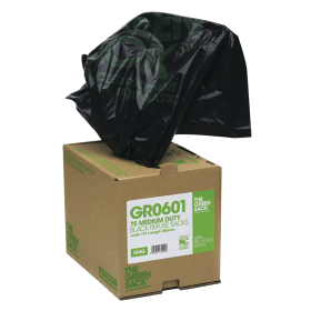 Greensack Heavy Duty Compactor Sack in Dispenser 90 Litre Black 40 Pack 281381 F