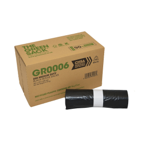 Greensack Medium Duty Refuse Sack 90 Litre Black 200 Pack 447530 F