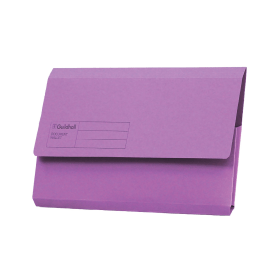Guildhall Document Wallets Foolscap Violet 50 Pack 109524 F
