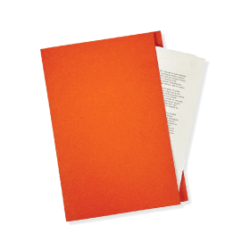 Guildhall Square Cut Folder Mediumweight 250gsm Foolscap Orange 100 Pack 155302 F
