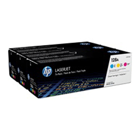 HP 128A Multipack Colour Set of 3 Toner Cartridges CF371AM Original