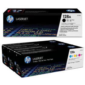 HP 128A Multipack Full Set of 4 Toner Cartridges Original