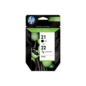 HP 21 22 Multipack Full Set of 2 Ink Cartridges SD367AE Original