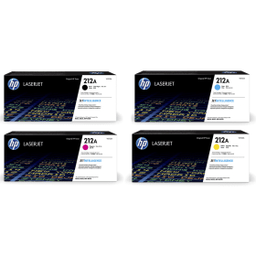 HP 212A Multipack Full Set of 4 Toner Cartridges Original