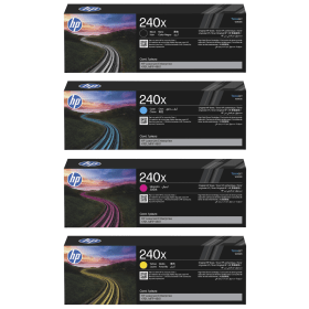 HP 240X High Capacity Multipack Full Set of 4 Toner Cartridges Original