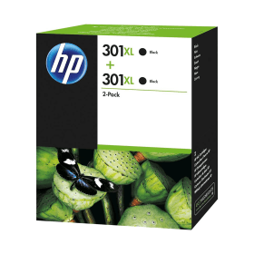 HP 301XL High Capacity Black Ink Cartridge Twin Pack D8J45AE Original