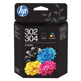 HP 302 304 Multipack Full Set of 2 Ink Cartridges B82L1AE Original