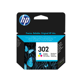 HP 302 Tri Colour Ink Cartridge F6U65AE NEW CAPACITY Original