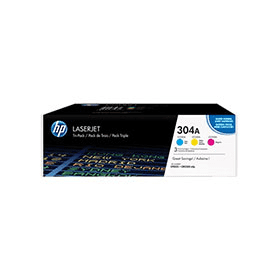 HP 304A Multipack Colour Set of 3 Toner Cartridges CF372AM Original