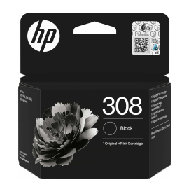 HP 308 Black Ink Cartridge 7FP21UE Original