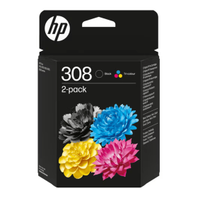 HP 308 Multipack Full Set of 2 Ink Cartridges 6L6S6UE Original