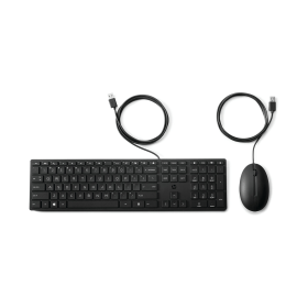 HP 320MK Wired Keyboard and Mouse Set Black 924806 F