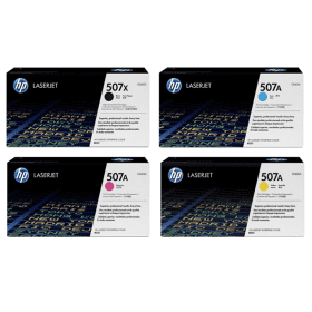 HP 507X 507A Multipack Full Set of 4 Toner Cartridges Original