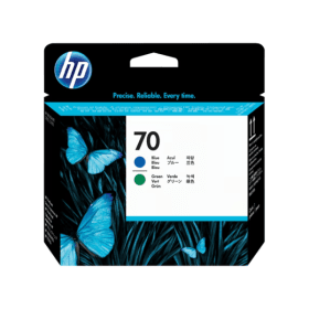 HP 70 Blue and Green Printhead C9408A Original