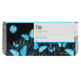 HP 738 Yellow High Capacity Ink Cartridge 676M8A Original