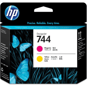HP 744 Magenta and Yellow Printhead F9J87A Original