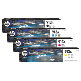 HP 913A Multipack Full Set of 4 Ink Cartridges Original