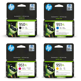 HP 950XL 951XL High Capacity Multipack Full Set of 4 Ink Cartridges C2P43AE Original