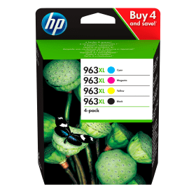 HP 963XL High Capacity Multipack Full Set of 4 Ink Cartridges 3YP35AE Original