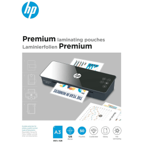 HP Premium Laminating Pouch A3 250 Micron Gloss 50 Pack