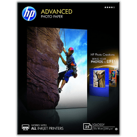 HP Q8696A 13cmx18cm Advanced Glossy Photo Paper 250gsm 25 sheets