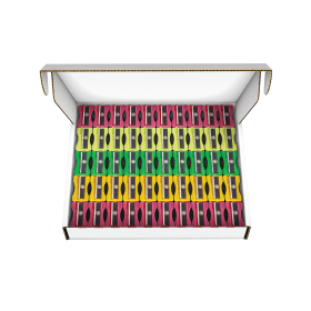 Hainenko Plastic Pencil Sharpeners Assorted 100 Pack 411001 F